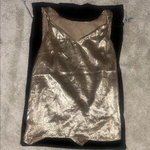 Glamorous Gold Sleeveless Bustier Camisole